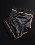Shorts de Boxe Thai Bar Tack "Royal Boxing" - Noir