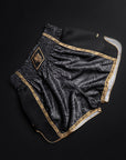 Shorts de Boxe Thai Bar Tack "Royal Boxing" - Noir