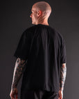 T-Shirt en coton boxe Bar Tack "Royal Boxing" - Noir