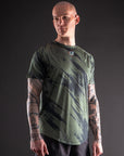 T-Shirt DryMax™ Lite Bar Tack "Warfare" - Vert Khaki