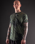 T-Shirt DryMax™ Lite Bar Tack "Warfare" - Vert Khaki