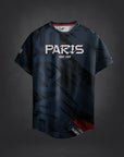 T-Shirt DryMax™ Lite Bar Tack "Warfare" Paris edition - Bleu Marine
