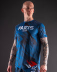 T-Shirt DryMax™ Lite Bar Tack "Warfare" Paris edition - Bleu Marine