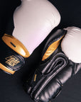Gants de boxe Bar Tack "Striker" - Blanc/Or