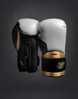 Gants de boxe Bar Tack "Striker" - Blanc/Or