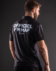 Polo DryMax™ Bar Tack x FMMAF "Officiel" - Noir