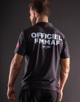 Polo DryMax™ Bar Tack x FMMAF "Officiel" - Noir