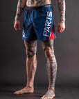 Short de MMA AeroMax™ "Warfare" Paris Edition - Bleu Marine