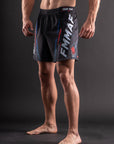 Short de MMA Bar Tack x FMMAF AeroMax™ "DRIFT" - Noir