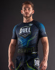 Rashguard Bar Tack x Duel Fighting - Bleu