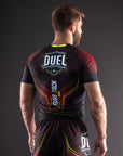 Rashguard Bar Tack x Duel Fighting - Rouge