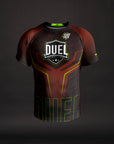 Rashguard Bar Tack x Duel Fighting - Rouge