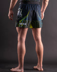 Short de MMA AeroLite™ Bar Tack x Duel Fighting - Bleu