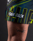 Short de MMA AeroLite™ Bar Tack x Duel Fighting - Bleu
