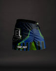 Short de MMA AeroLite™ Bar Tack x Duel Fighting - Bleu