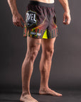 Short de MMA AeroLite™ Bar Tack x Duel Fighting - Rouge