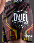 Short de MMA AeroLite™ Bar Tack x Duel Fighting - Rouge
