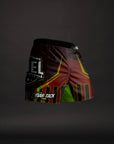 Short de MMA AeroLite™ Bar Tack x Duel Fighting - Rouge