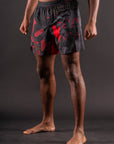 Short de MMA Bar Tack AeroMax™ «ONI 鬼» - Noir