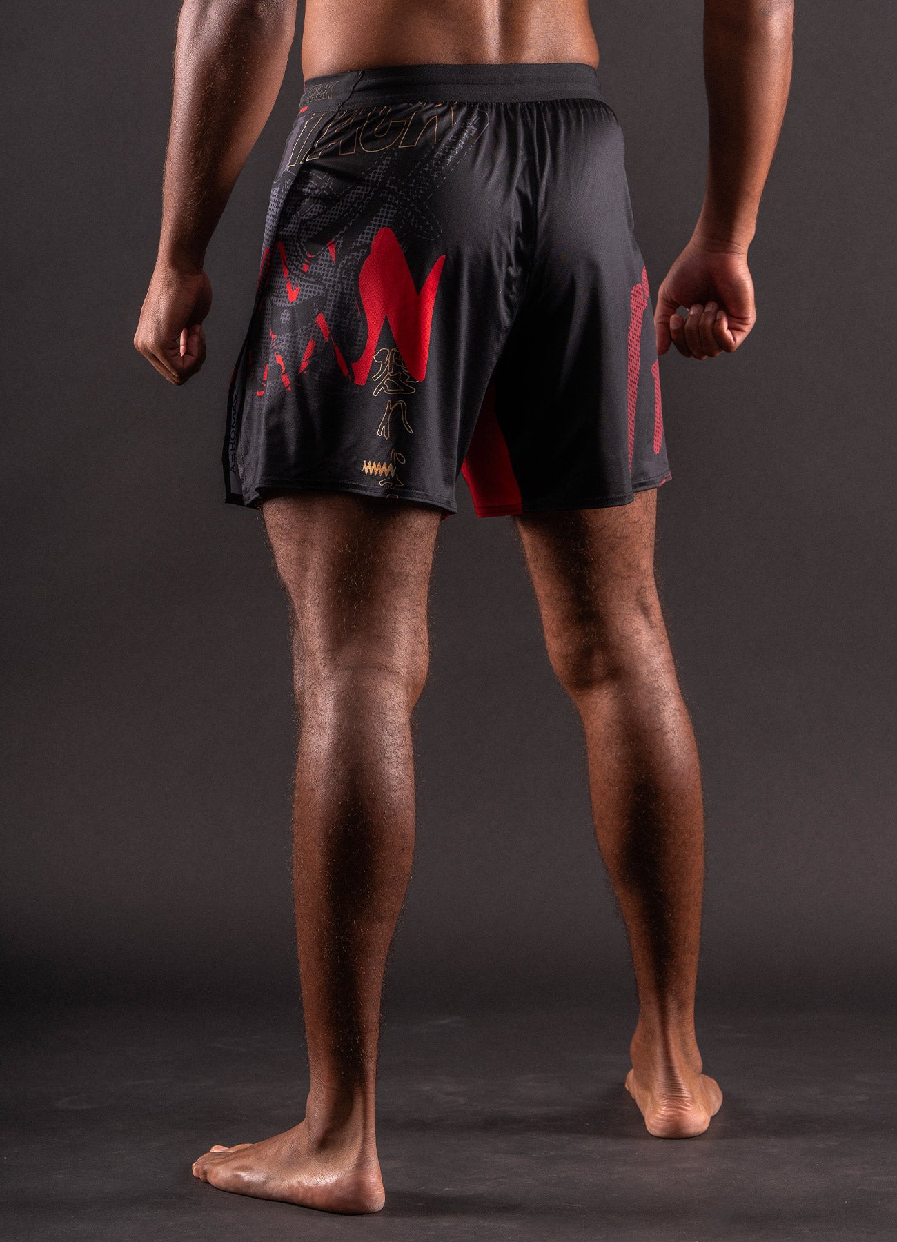 Short de MMA Bar Tack AeroMax™ «ONI 鬼» - Noir
