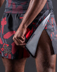 Short de MMA Bar Tack AeroMax™ «ONI 鬼» - Noir