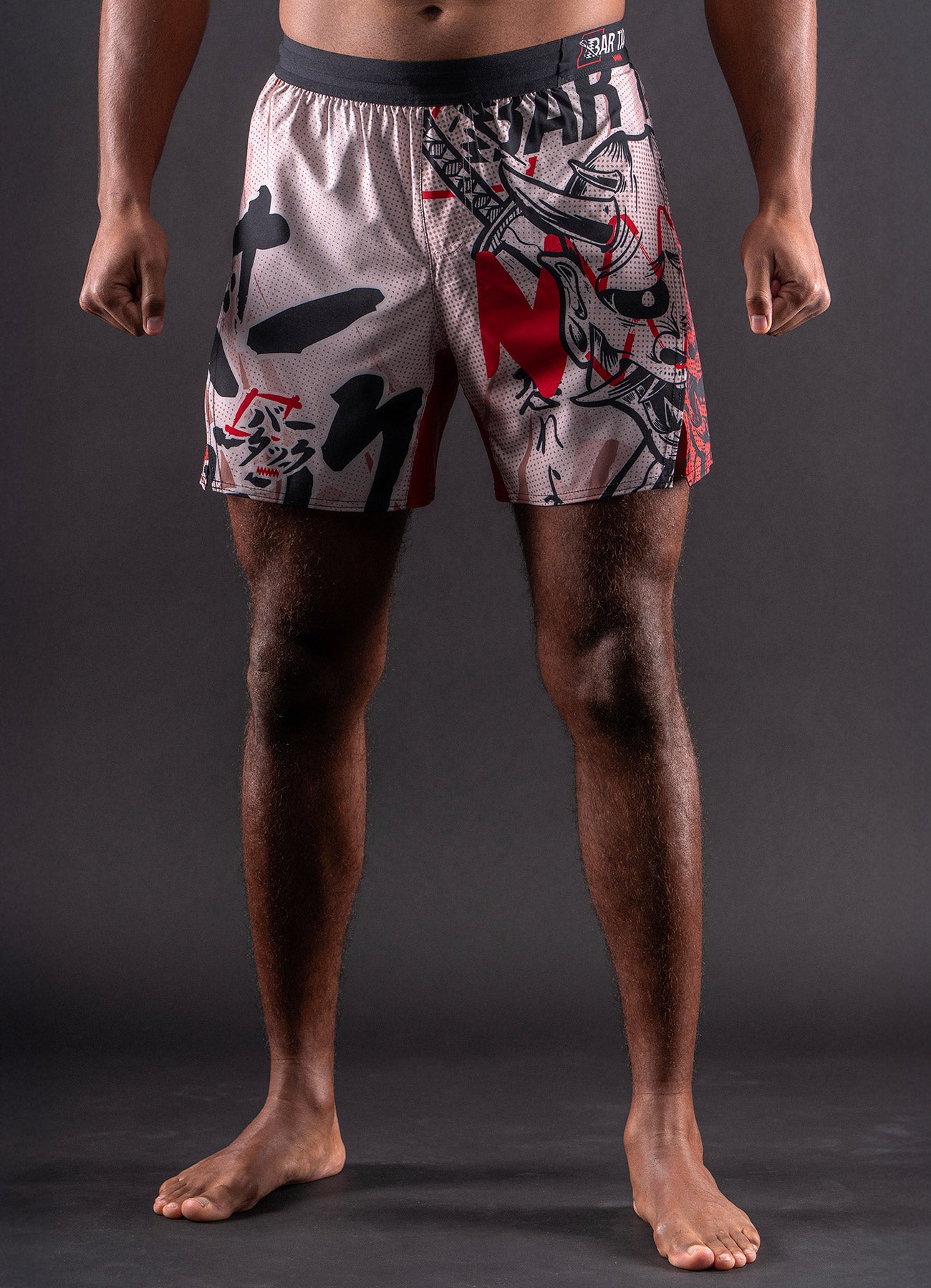 Short de MMA Bar Tack AeroMax™ «ONI 鬼» - Sable