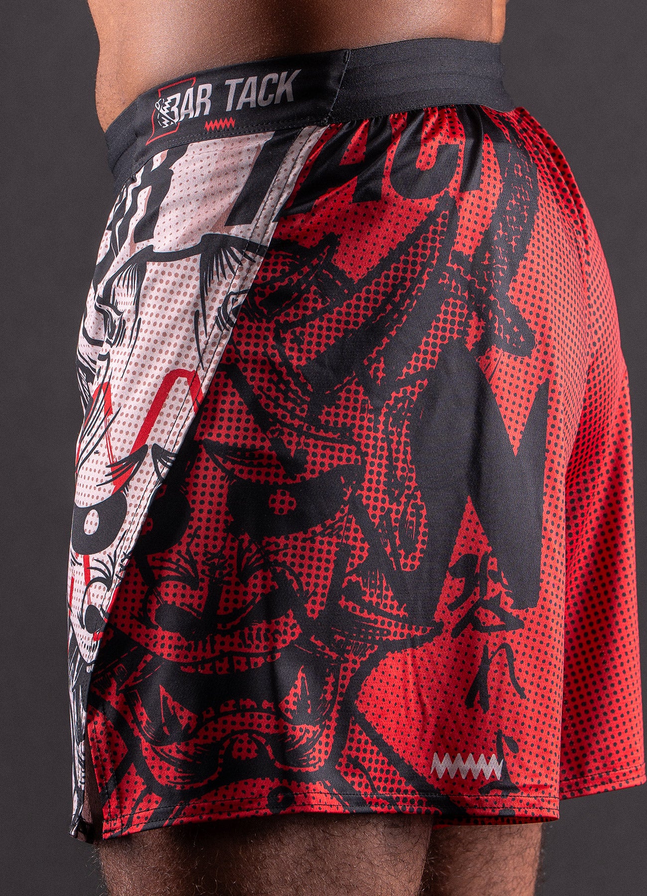 Short de MMA Bar Tack AeroMax™ «ONI 鬼» - Sable