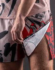Short de MMA Bar Tack AeroMax™ «ONI 鬼» - Sable