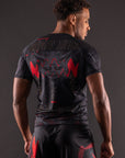 Rashguard Manches Courtes Bar Tack «ONI 鬼» - Noir