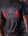 Rashguard Manches Courtes Bar Tack «ONI 鬼» - Noir