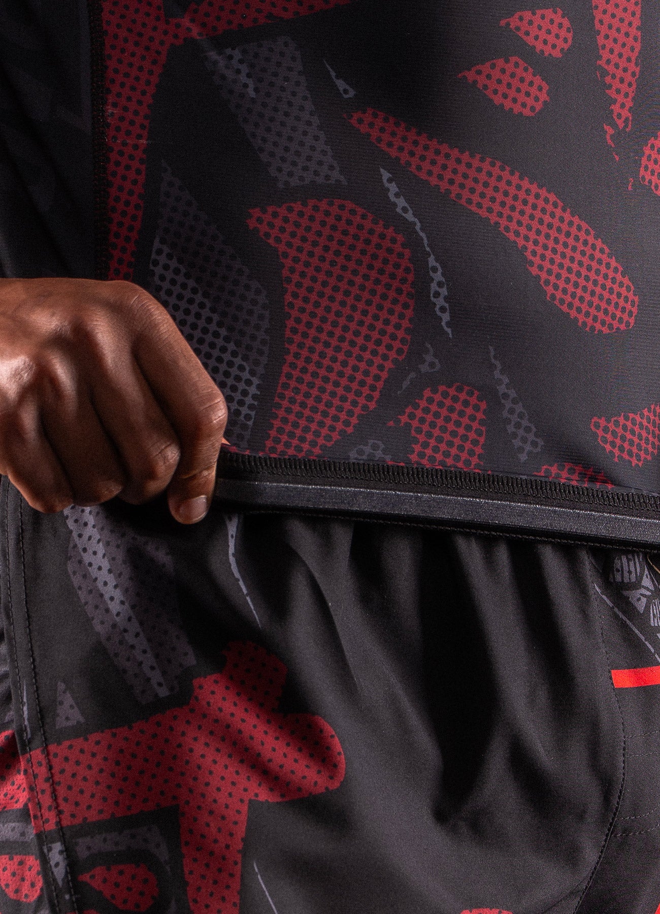 Rashguard Manches Courtes Bar Tack «ONI 鬼» - Noir