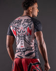 Rashguard Manches Courtes Bar Tack «ONI 鬼» - Sable