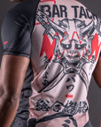 Rashguard Manches Courtes Bar Tack «ONI 鬼» - Sable