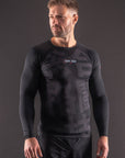 Rashguard Manches Longues Bar Tack «KUROGANE 黒鉄» - Noir