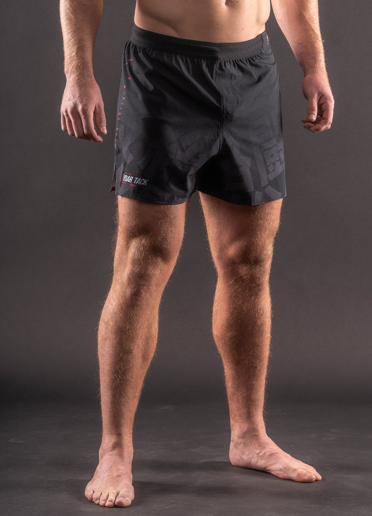 Short de MMA Bar Tack AeroLite™ «KUROGANE 黒鉄» - Noir