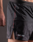 Short de MMA Bar Tack AeroLite™ «KUROGANE 黒鉄» - Noir
