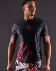 T-Shirt DryMax™ Manches Courtes Bar Tack "ONI 鬼" - Noir