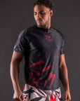T-Shirt DryMax™ Manches Courtes Bar Tack "ONI 鬼" - Noir