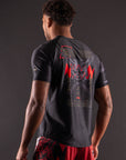 T-Shirt DryMax™ Manches Courtes Bar Tack "ONI 鬼" - Noir