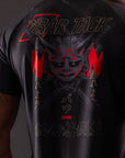 T-Shirt DryMax™ Manches Courtes Bar Tack "ONI 鬼" - Noir