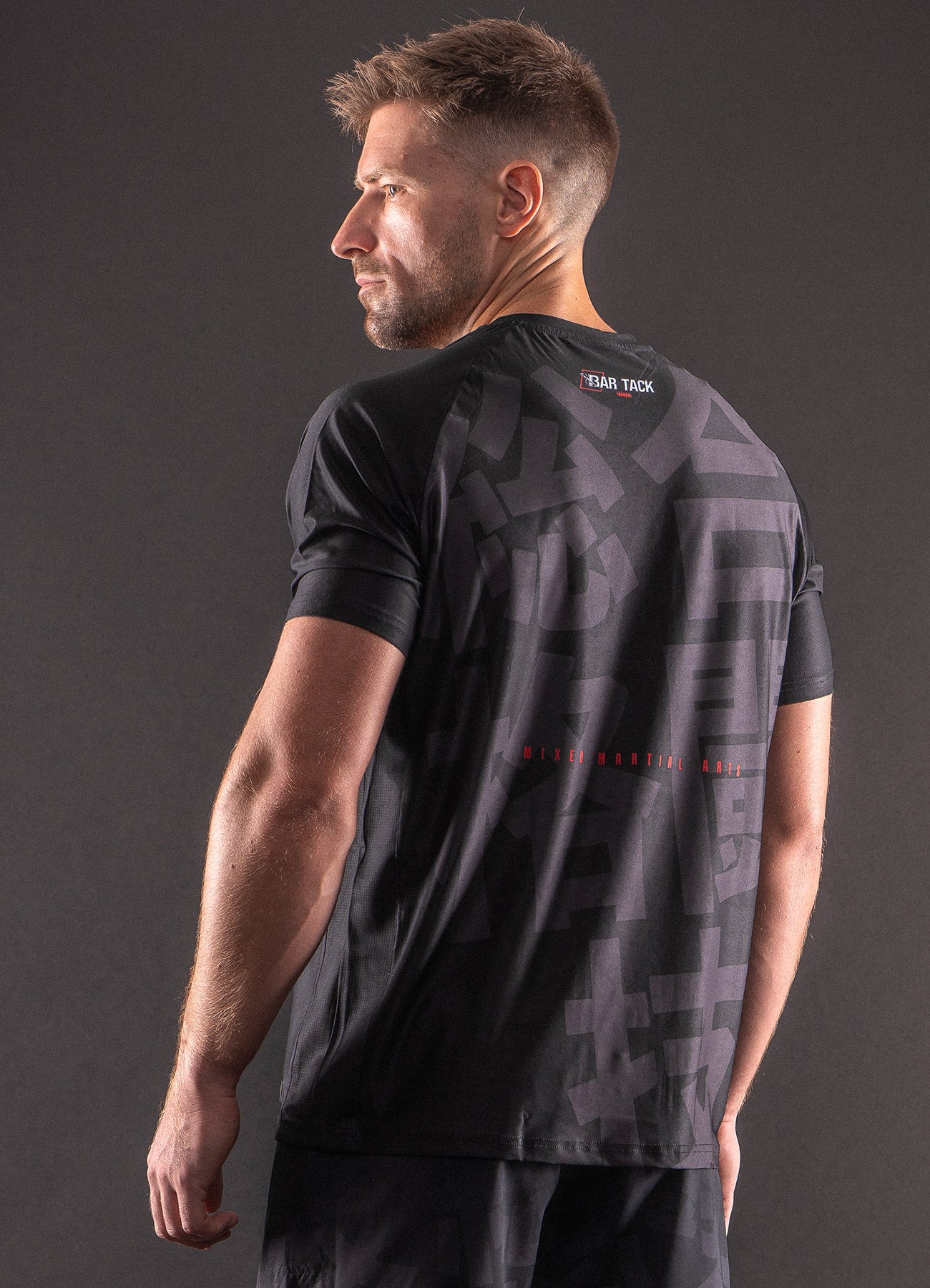 T-Shirt DryMax™ Manches Courtes Bar Tack "KUROGANE 黒鉄" - Noir