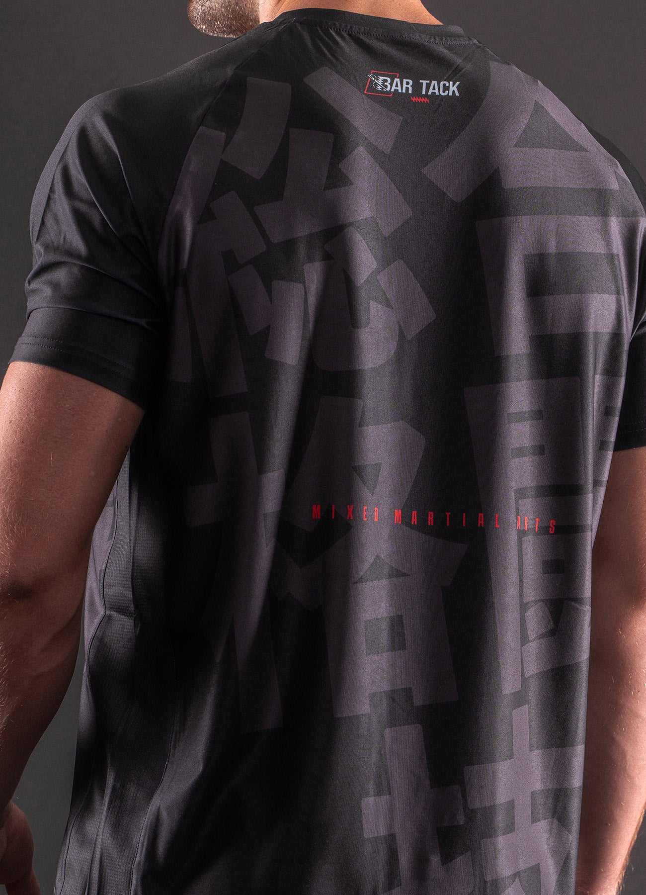 T-Shirt DryMax™ Manches Courtes Bar Tack "KUROGANE 黒鉄" - Noir