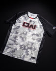 T-Shirt DryMax™ Bar Tack x Daniel Woirin "Arctic Camo" - Blanc/Noir