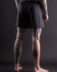 Short de MMA AeroMax™ Bar Tack x Daniel Woirin "Arctic Camo" - Blanc/Noir