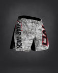 Short de MMA AeroMax™ Bar Tack x Daniel Woirin "Arctic Camo" - Blanc/Noir