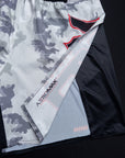 Short de MMA AeroMax™ Bar Tack x Daniel Woirin "Arctic Camo" - Blanc/Noir