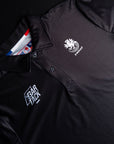 Polo DryMax™ Bar Tack x FMMAF "Officiel" - Noir