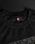 T-Shirt en coton boxe Bar Tack "Royal Boxing" - Noir