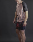 T-Shirt DryMax™ Manches Courtes Bar Tack "ONI 鬼" - Sable