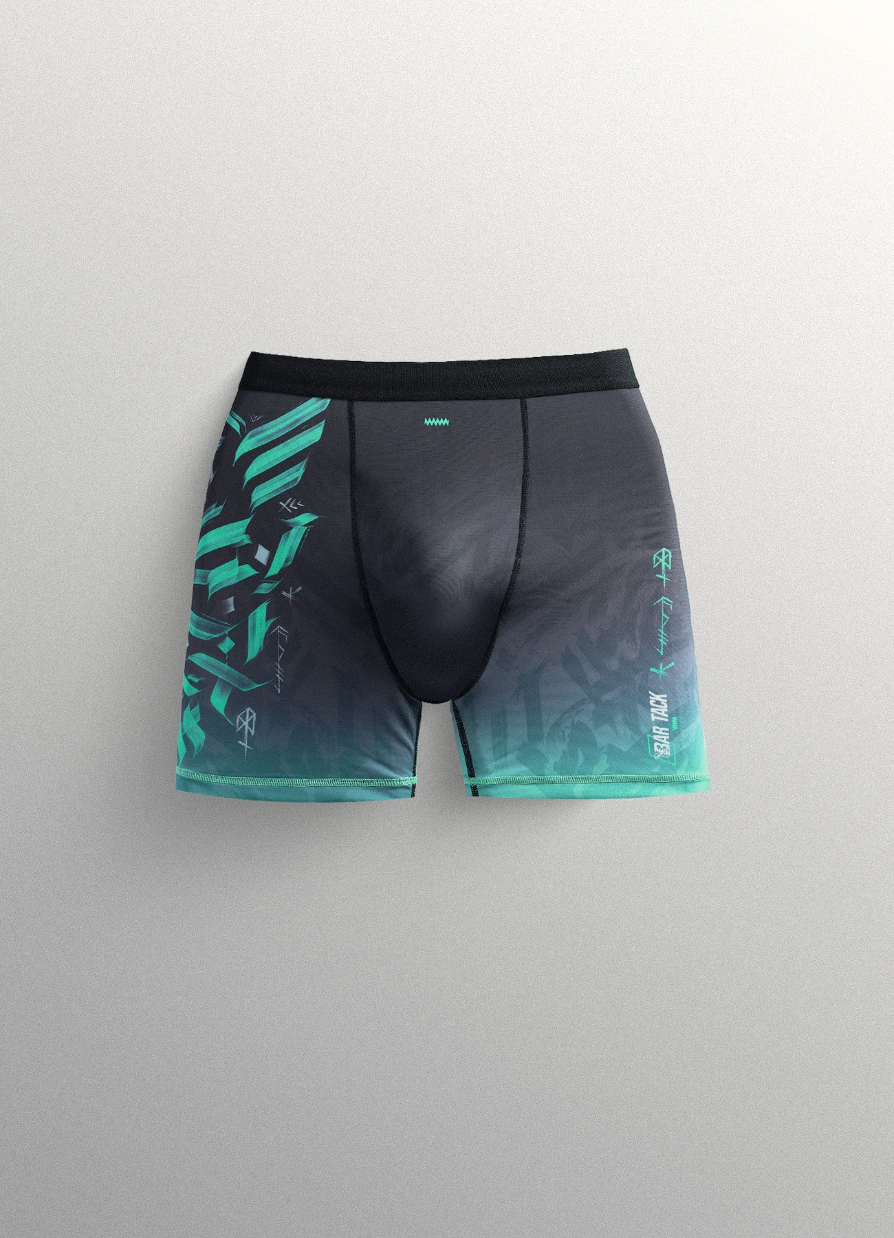 Short Vale Tudo "ODIN" - Gris/Cyan